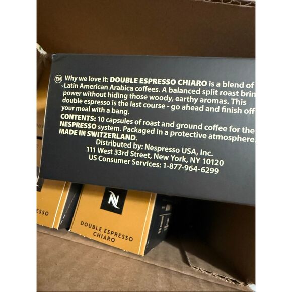 Nespresso double espresso chiaro 50 capsules - Picture 4 of 4